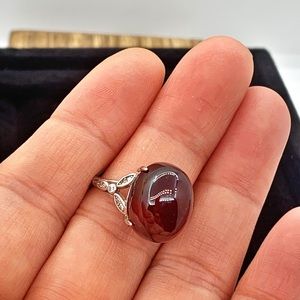 Big Carat Ruby gemstone ring Adjustable size